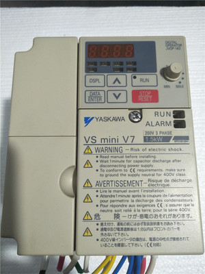 安川变频器 606V7/miniV7 1.5KW 220V CIMR-V7AA21P5 质量保证