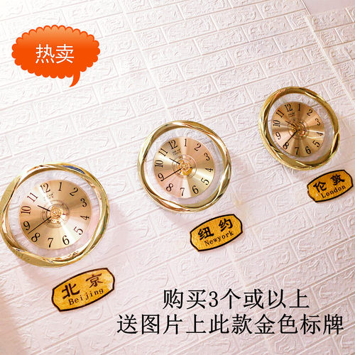 酒店宾馆会所客厅挂钟杰琪玻璃