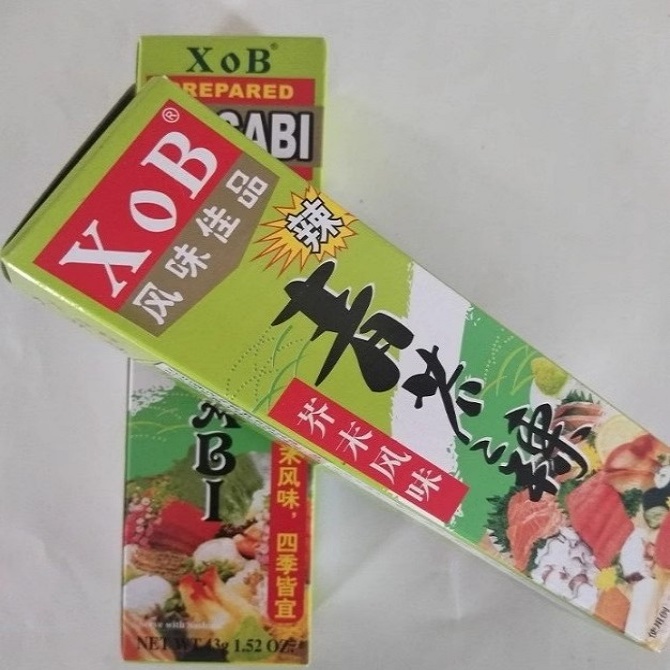 XOB seasoning green mustard spicy mustard spicy roots watshabi 43 grams of sushi dishes sashimi seafood hot pot cold ingredients