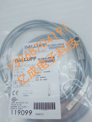巴鲁夫BES Q08MEC-PSC20B-S49G接近开关24V直流3线PNP常开BES03Y8