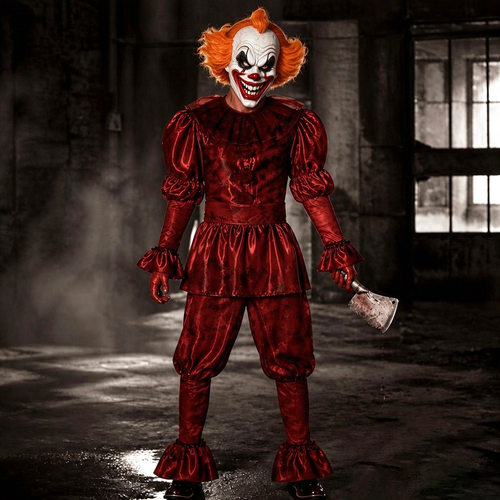 跨境小丑回魂佩尼怀斯cos服万圣节服装小丑Pennywise派对Cosplay