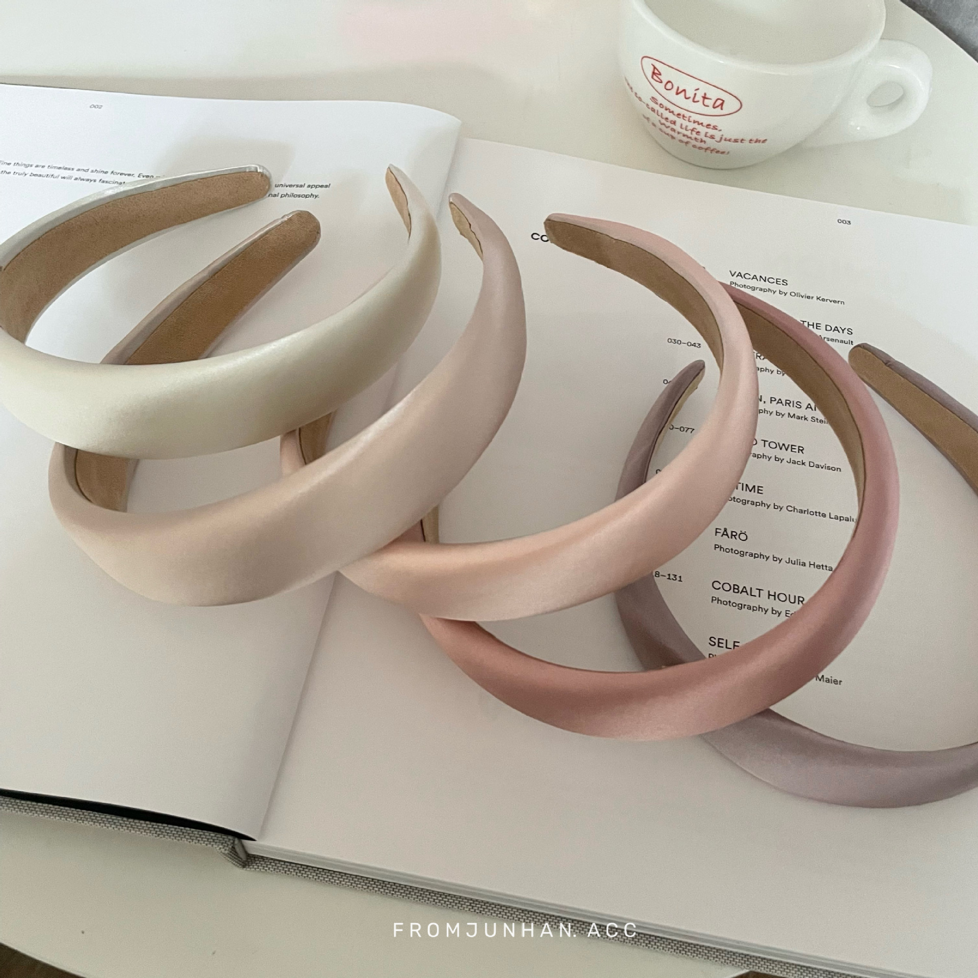 韩国ins气质莫兰迪色发箍海绵