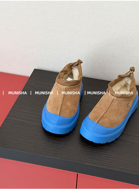 MUNISHA 顶配版！ 王一博男女同款 厚底增高保暖皮毛一体雪地靴女