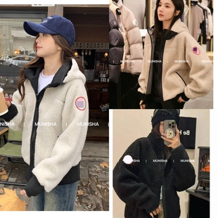 MUNISHA顶配版 鹅鹅家 新 超飒超美 时髦 羊羔毛飞行员夹克外套女
