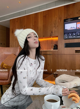 MUNISHA【25N滑雪系列】大爆款顶配 绝美小仙女 滑雪针织衫毛衣女