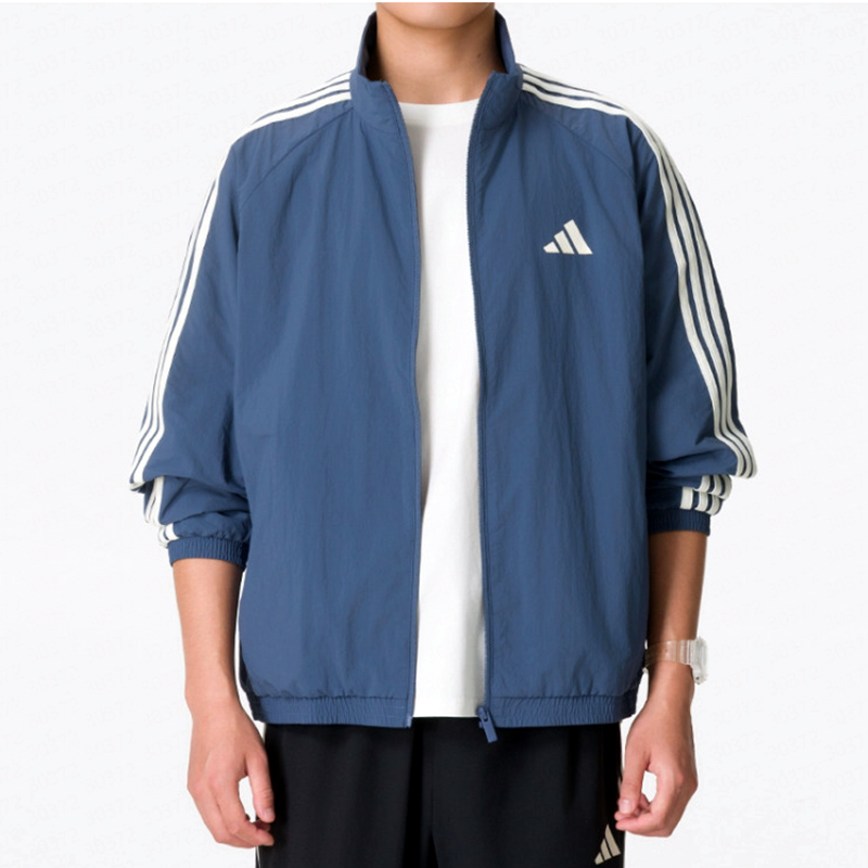 Adidas阿迪达斯夹克吸湿排汗男女运动休闲外套春秋季跑步宽松