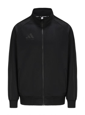 Adidas阿迪达斯黑色外套男女休闲透气夹克春秋健身跑步上衣TR30JT