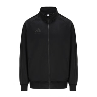 Adidas阿迪达斯黑色外套男女休闲透气夹克春秋健身跑步上衣TR30JT