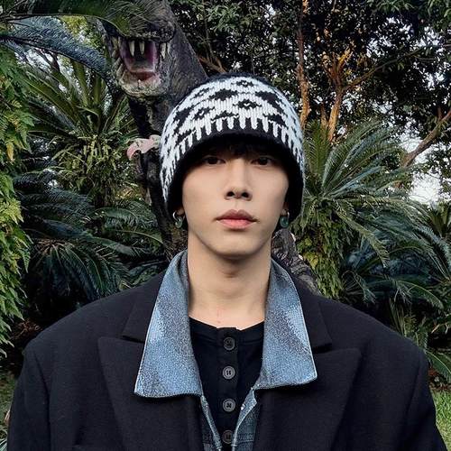 冷帽百搭加厚男女毛线帽针织保暖