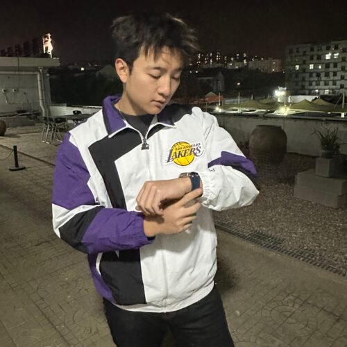 美式复古篮球starter湖人夹克