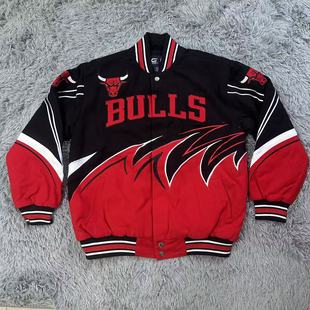 冬季G3美式重工复古芝加哥公牛帆布棉服宽松大码古着风外套