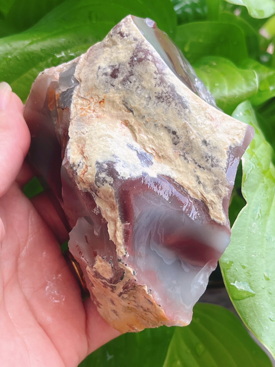 十八盘老坑料把件摆件料紫绿玛瑙原石重量478克