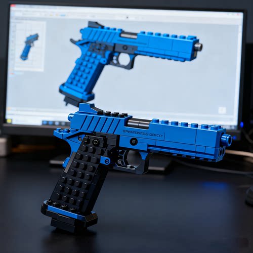 战术番茄春田神童1911激光玩具模型