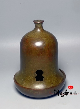 仿古铜器钟鼎香熏炉钟形盘香沉香檀香熏炉熏香炉家居创意禅意摆件