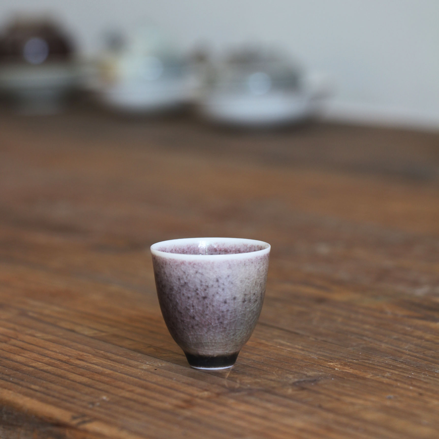 无声无印紫薇品茗杯茶杯