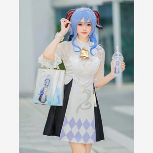 原神cos服申鹤甘雨喜茶联动旗袍cosplay动漫二次元游戏服装女全套
