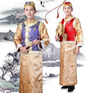 清朝古装男阿哥服装官服太子贝勒爷地主王爷演出服戏剧影视表演服