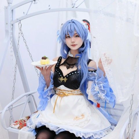 原神甘雨女仆装cos服王小