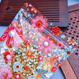 花茶休闲食品包装袋零食糖果拉链塑料透明自封自立礼品袋收纳定制