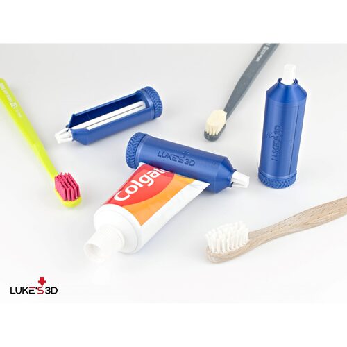 3D打印牙膏管挤压器模型文件3MF/STL四件套家用收纳工具