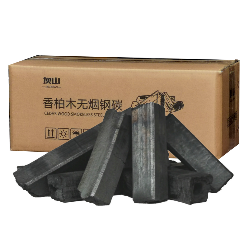 户外烧烤木炭灰山耐烧热值高无烟