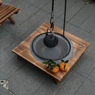 冬天老式庭院户外围炉煮茶烤火炉烧烤架烤网烤火盆家用室内炭火盆