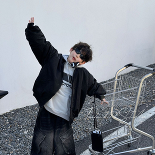 纯色加厚保暖飞行夹克男孩百搭宽松上衣 儿童韩版 男童外套冬季 新款