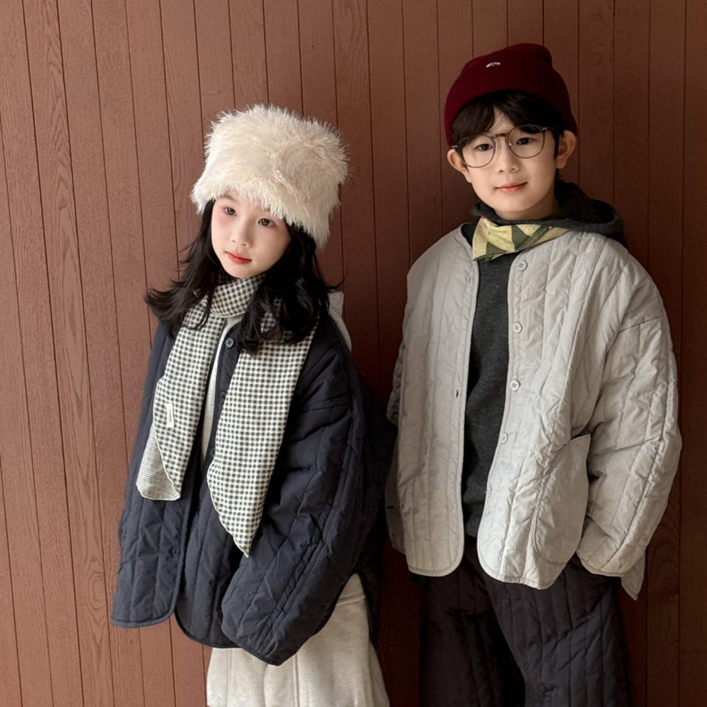 儿童棉服男女童冬季韩版纯色圆领竖条短款棉衣男女孩百搭夹棉外套,童装/婴儿装/亲子装,棉袄/棉服,淘宝优惠券,粉丝福利购,淘宝优惠卷