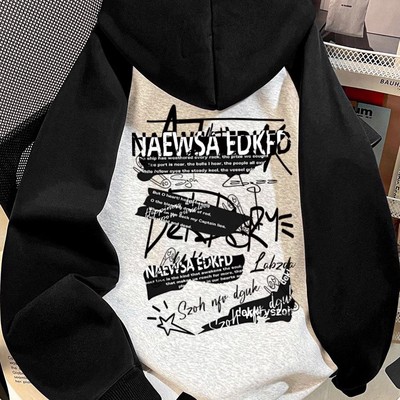 儿童秋冬季男童新款加绒连帽卫衣中大童男孩潮酷连帽衫加绒外套