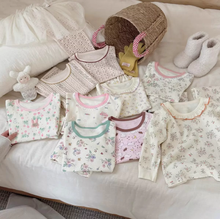 儿童秋衣秋裤无骨240g加厚宝宝秋衣套装暖气房纯棉睡衣秋冬家居服