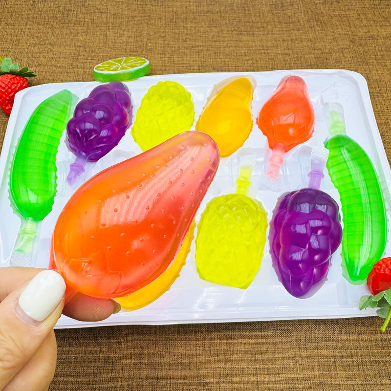 水果造型吸吸果冻果冻饮料混合多口味异形小包装儿童吸吸冻小零食