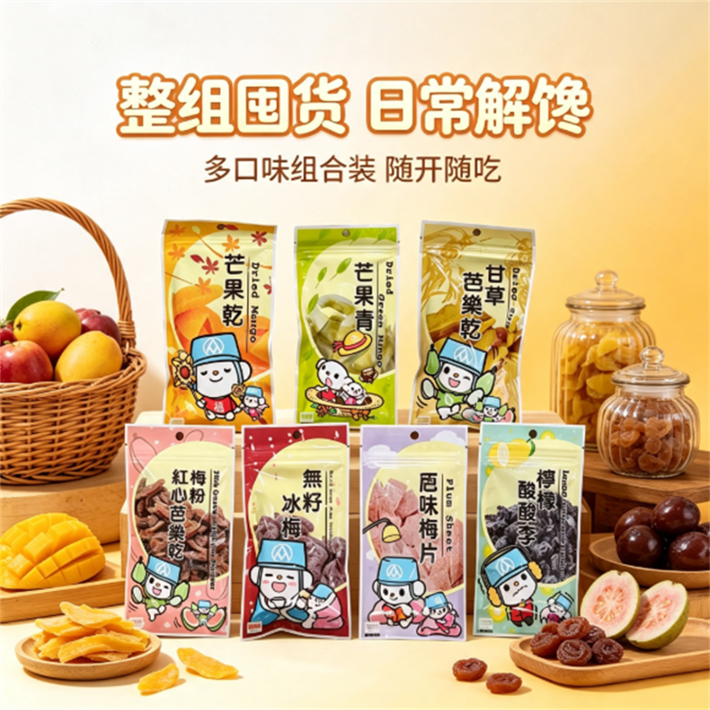 台湾77便利店手摘果物无籽冰心话梅绍兴梅蜜饯话梅开胃梅子干小包