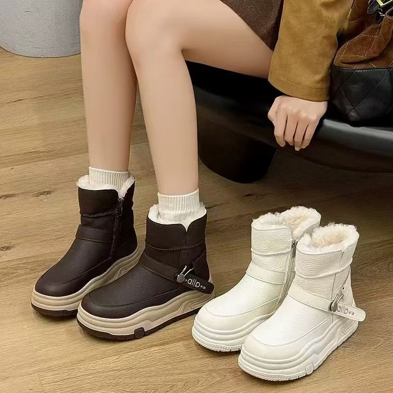 斯多亚派大码雪地靴保暖