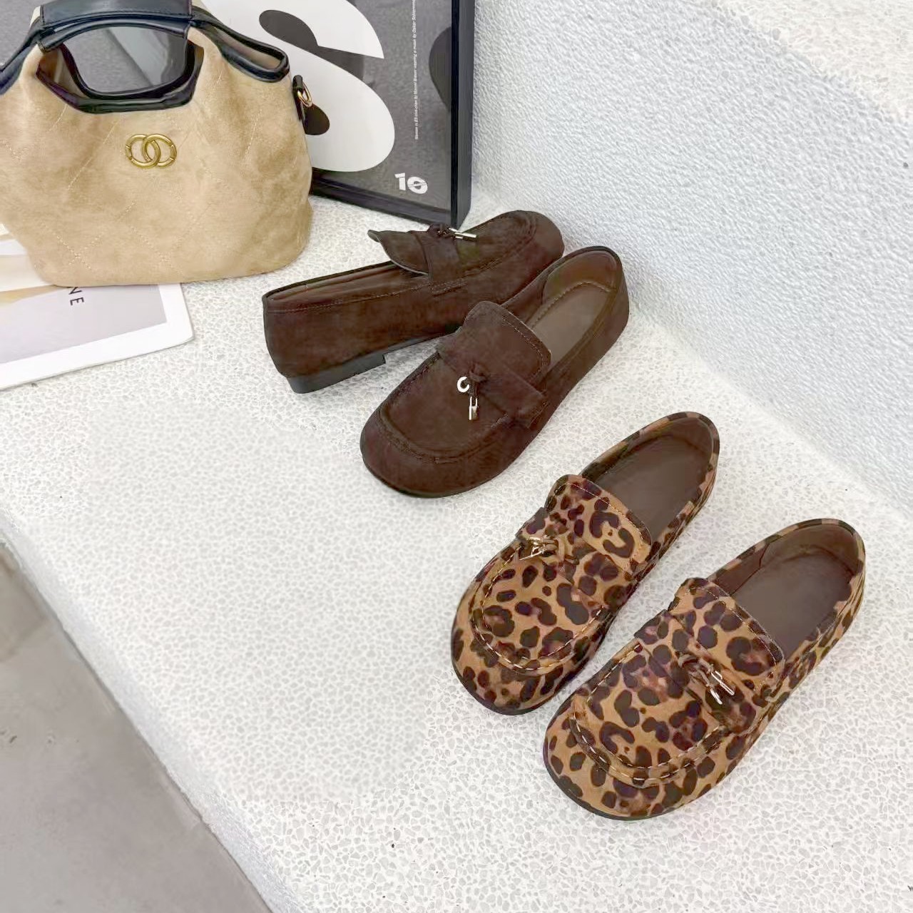 斯多亚派秋季新款大码乐福鞋