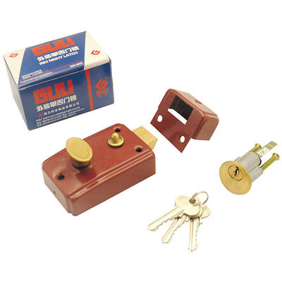 GULI固力通用型外装门锁家用室内木门房门卧室老式防盗锁708