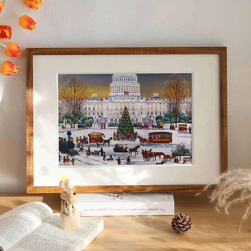 右手边相框实木质简约画框