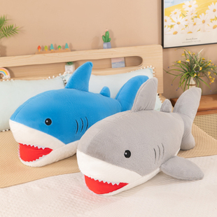 新款可爱仿真鲨鱼睡觉大抱枕男生款毛绒玩具床上玩偶布娃娃礼物女