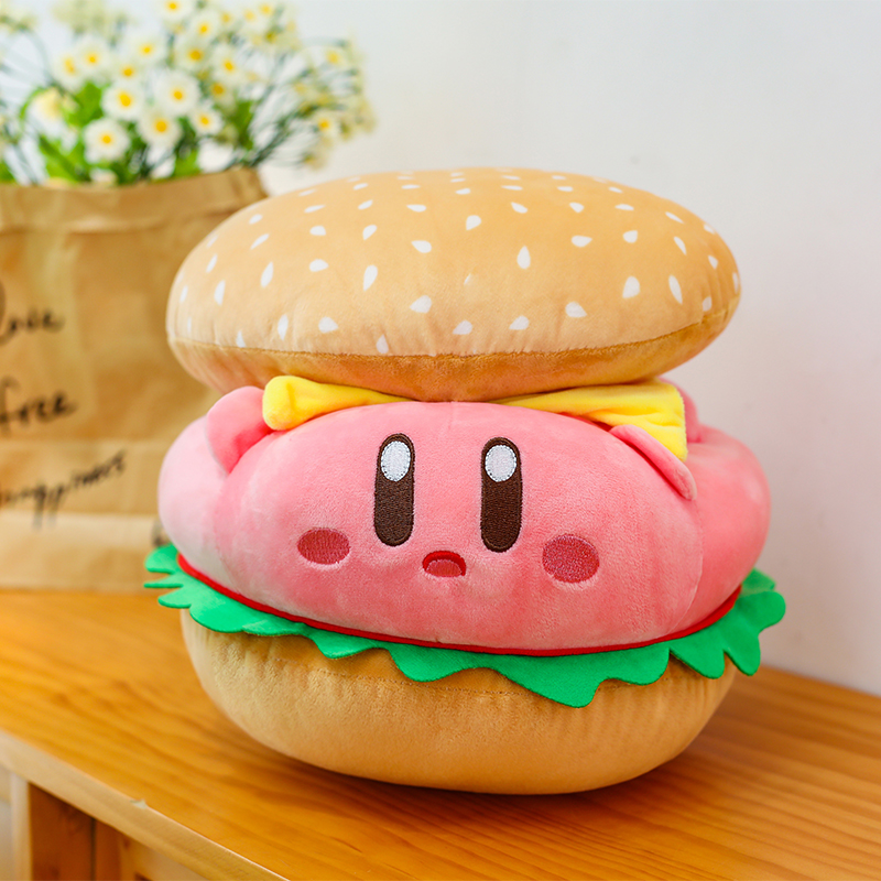 汉堡星之卡比公仔可爱毛绒玩具