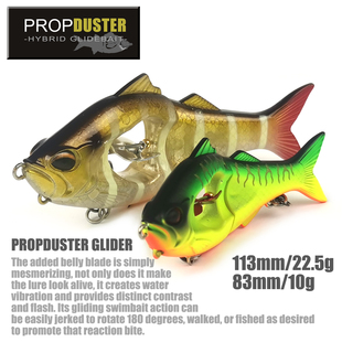 乐探出口缓沉路亚芯动旋转螺旋桨多节大泳饵铅笔Jointed Swimbait