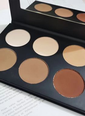 六色修容粉饼修容盘鼻影腮红立体提亮高光阴影侧影一体欧美风修容