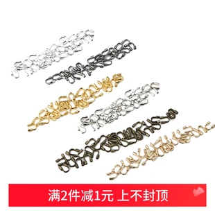 白K色U型护线扣收尾扣马蹄扣手工diy自制项链手链饰品材料包配件