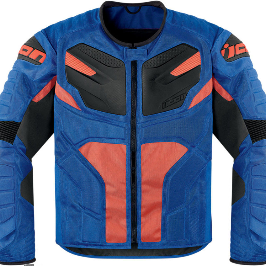 美国ICON摩托车夏季防摔外护甲骑行服特技无规则机甲风格赛车服男