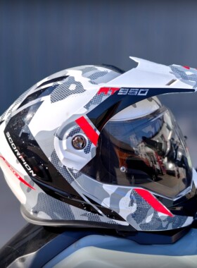 美国Scorpion蝎子AT950揭面拉力盔ADV摩旅复古全盔双镜摩托车头盔