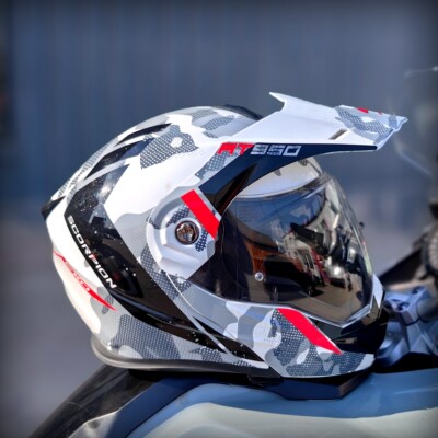 美国AT950蝎子双镜片揭面拉力盔