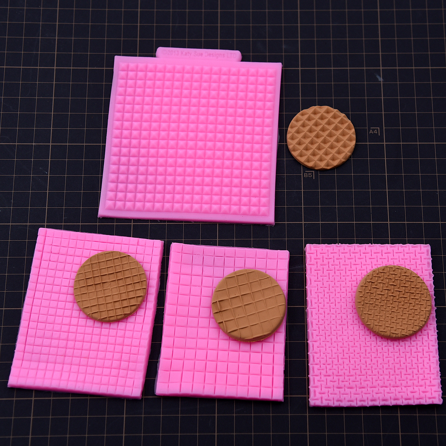 格子编织纹理印模具diy