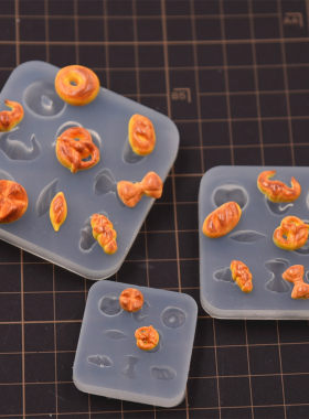 diy超轻粘土面包硅胶模具