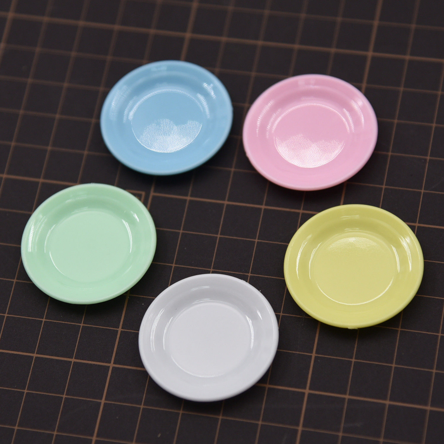 diy手工超轻粘土工具材料黏土食玩圆盘迷你日式烧烤盘仿真塑料盘