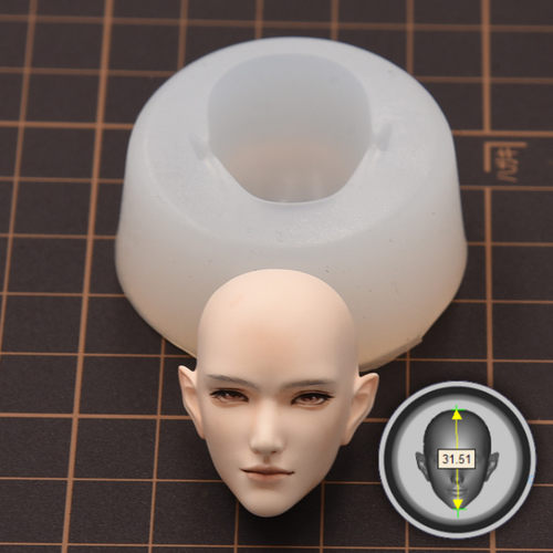 超轻粘土脸模硅胶BJD模具黏土Q版脸模 人脸模具翻硅胶正比脸模具