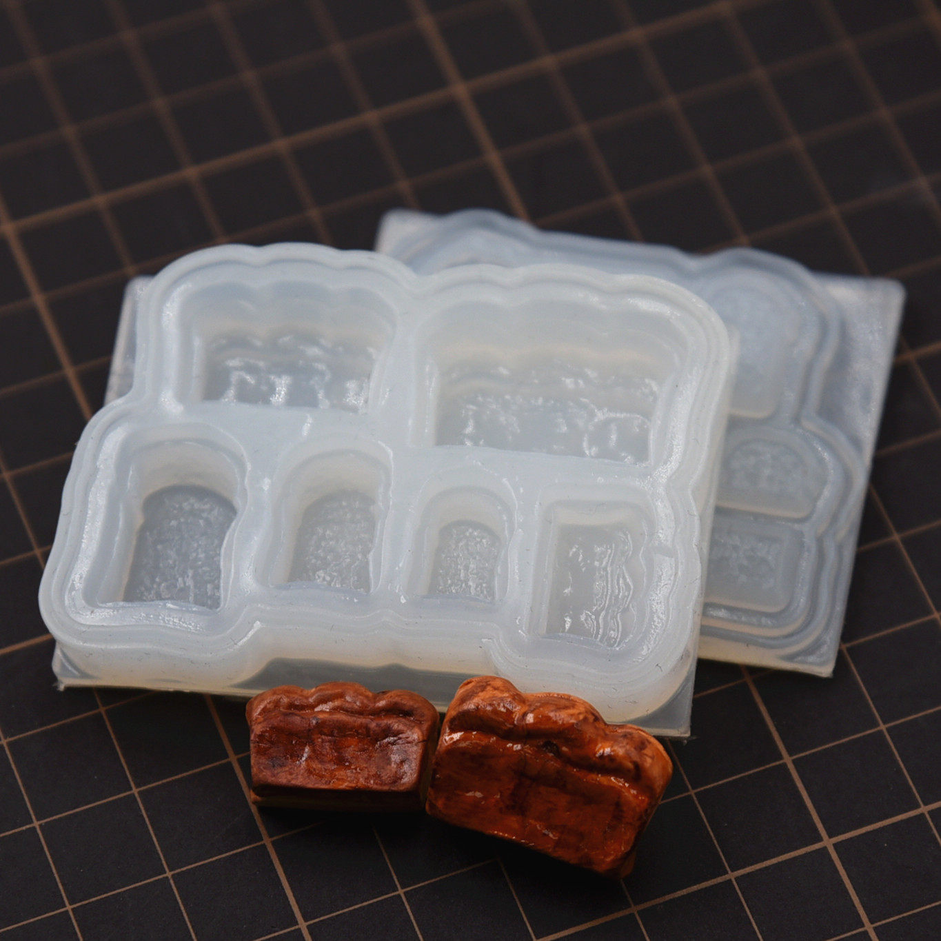 diy超轻粘土迷你食玩面包模具图片
