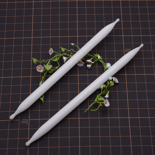 diy粘土白棒树脂土冷瓷土面包土花艺不粘万用圆头压花白棒纹理棒